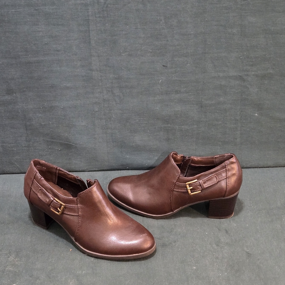 Women's Brown Leather Booties